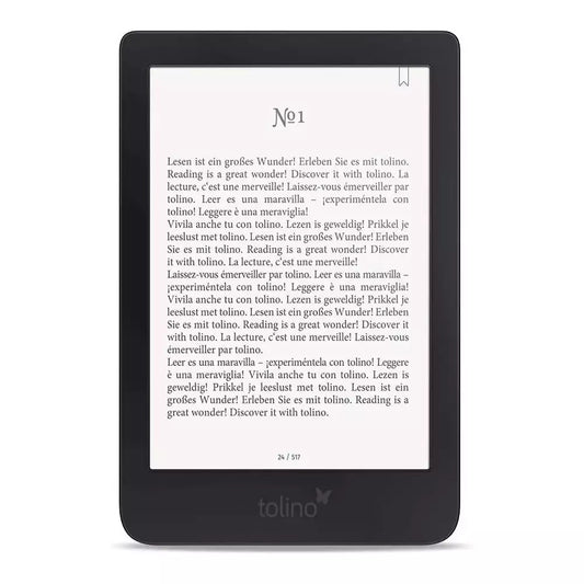 (Pre-Owned, Very Good) Tolino Shine Gen 3 eBook Reader, Android Based (E Ink Carta) (8GB) (Black) (90 Days Warranty)