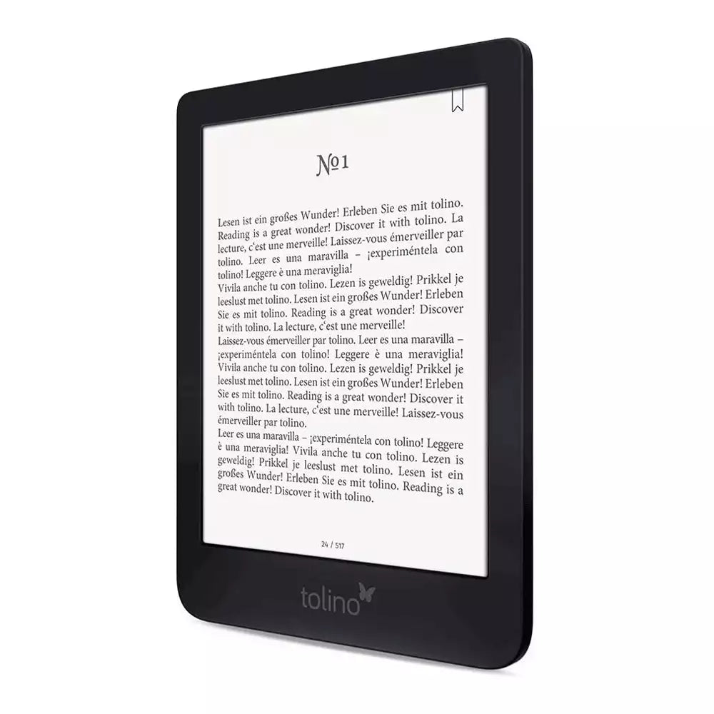 (Pre-Owned, Very Good) Tolino Shine Gen 3 eBook Reader, Android Based (E Ink Carta) (8GB) (Black) (90 Days Warranty)