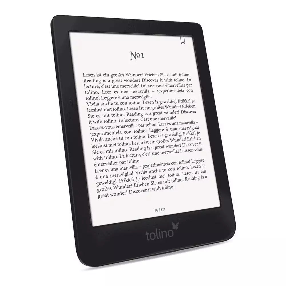(Pre-Owned, Very Good) Tolino Shine Gen 3 eBook Reader, Android Based (E Ink Carta) (8GB) (Black) (90 Days Warranty)