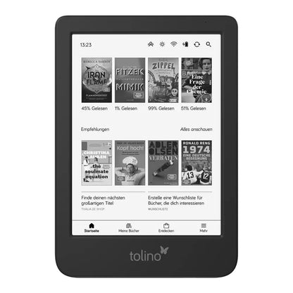 (Pre-Owned, Very Good) Tolino Shine Gen 5 eBook Reader, Android Based (E Ink Carta) (16GB) (Black) (90 Days Warranty)
