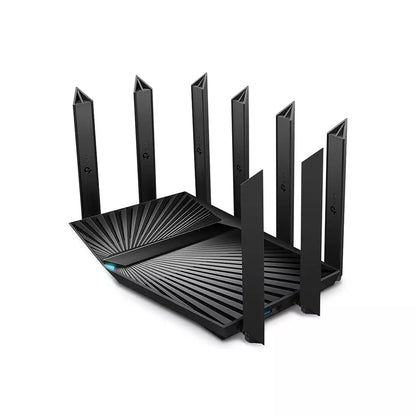 (Open Box Condition) TP-Link AX7800 Tri-Band Gigabit 8-Stream Wi-Fi 6 Router, 7800 Mbps, 1×2.5 Gbps+4×1 Gbps Ports, 1.7 GHz Quad-Core CPU, USB 3.0+2.0 (Black) (12 Months Warranty)