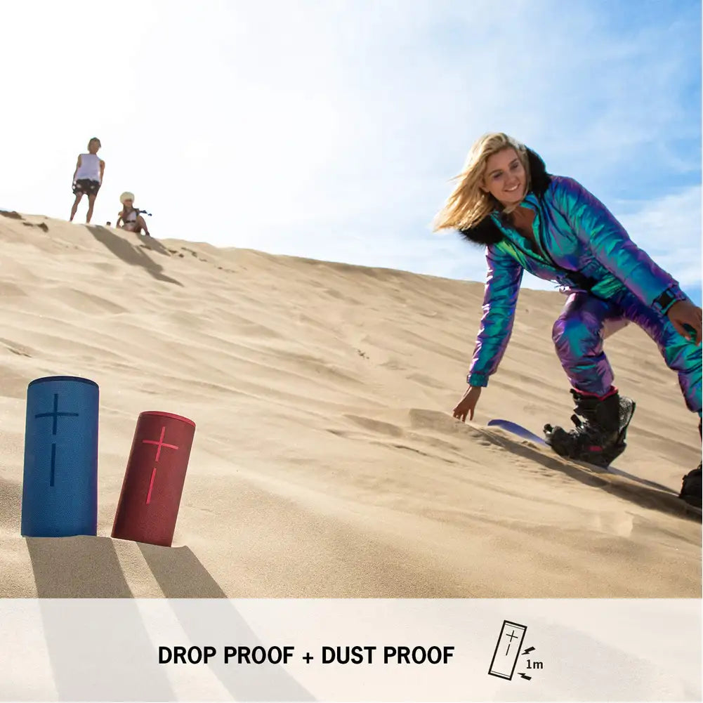 (Pre-Owned, Very Good) Ultimate Ears, Boom 3 Wireless Bluetooth Speaker, Bold Sound + Deep Bass, Bluetooth, Magic Button, Waterproof, 15-Hour Battery, Range of 150 ft, (Blue) (60 Days Warranty)