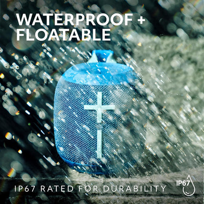 (Open Box) Ultimate Ears WONDERBOOM 4 Portable Waterproof Bluetooth Speaker with 360-Degree Sound (Blue) (6 Months Warranty)