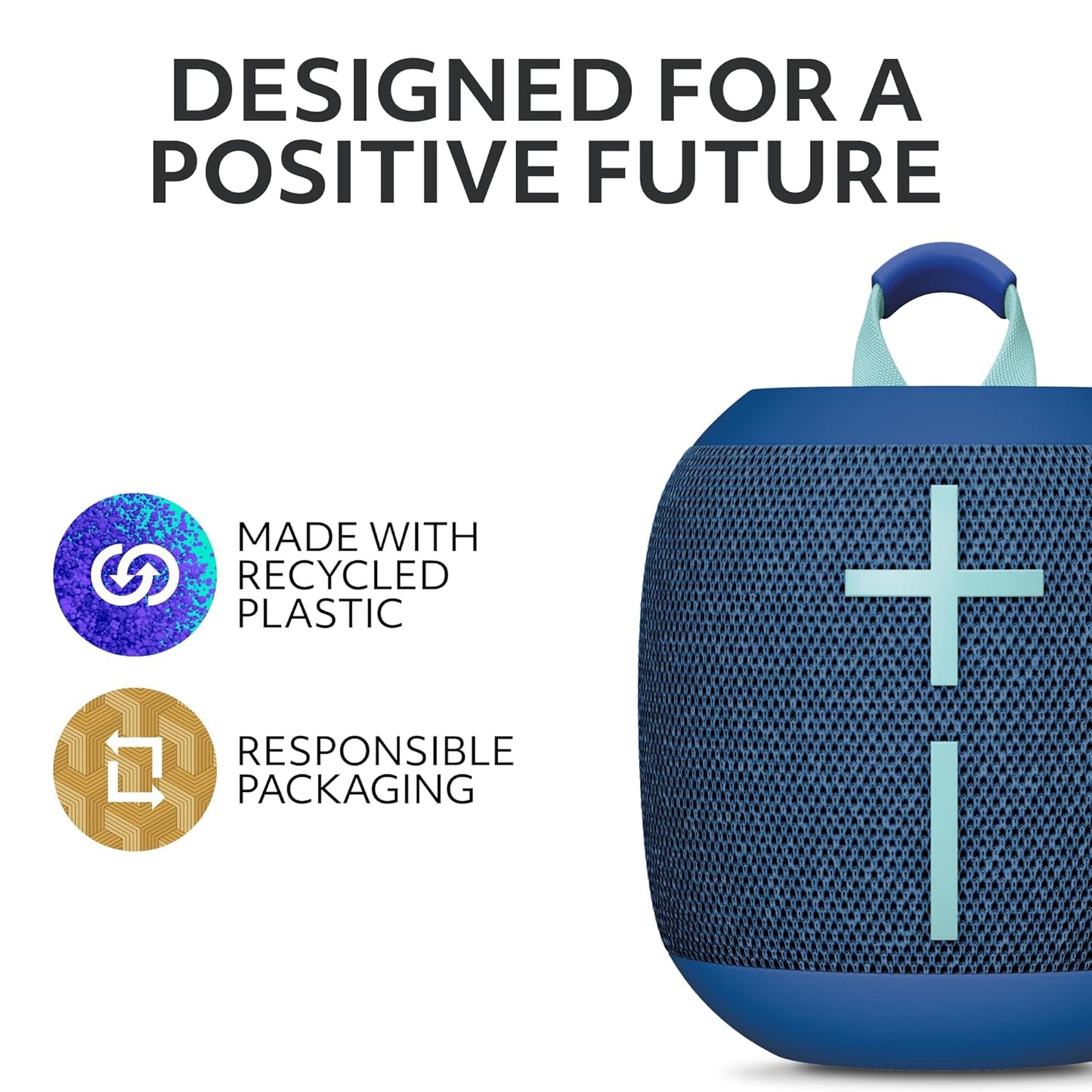 (Open Box) Ultimate Ears WONDERBOOM 4 Portable Waterproof Bluetooth Speaker with 360-Degree Sound (Blue) (6 Months Warranty)