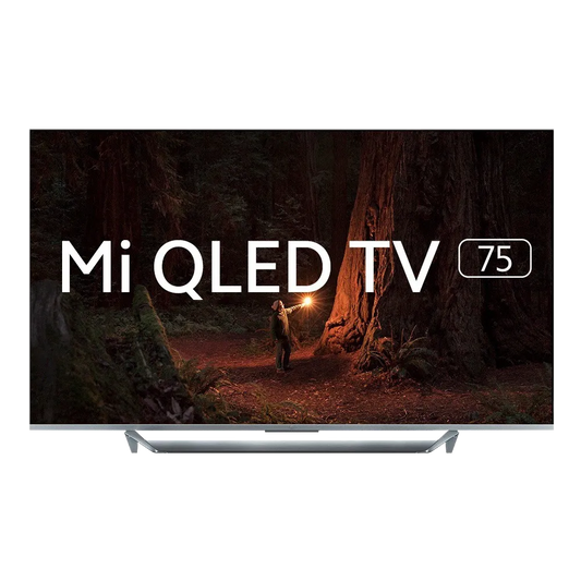 (Pre-Owned, Excellent) Mi Q1 (75 inch, 190cm) QLED 4K Ultra HD Android TV With Full Array Local Dimming (Gray) (120 Days Warranty) (Available in Delhi Only!) (With Table Stand)