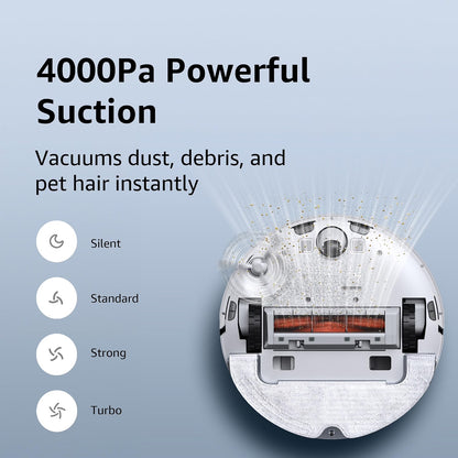 (Open Box) Xiaomi Robot Vacuum Cleaner X10, With Auto Cleaning, Powerful Suction, Vacuum & Mopping (Purple and Silver) (6 Months Warranty)
