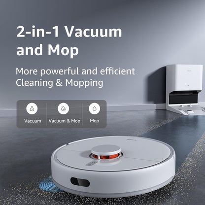 (Open Box) Xiaomi Robot Vacuum Cleaner X10, With Auto Cleaning, Powerful Suction, Vacuum & Mopping (Purple and Silver) (6 Months Warranty)