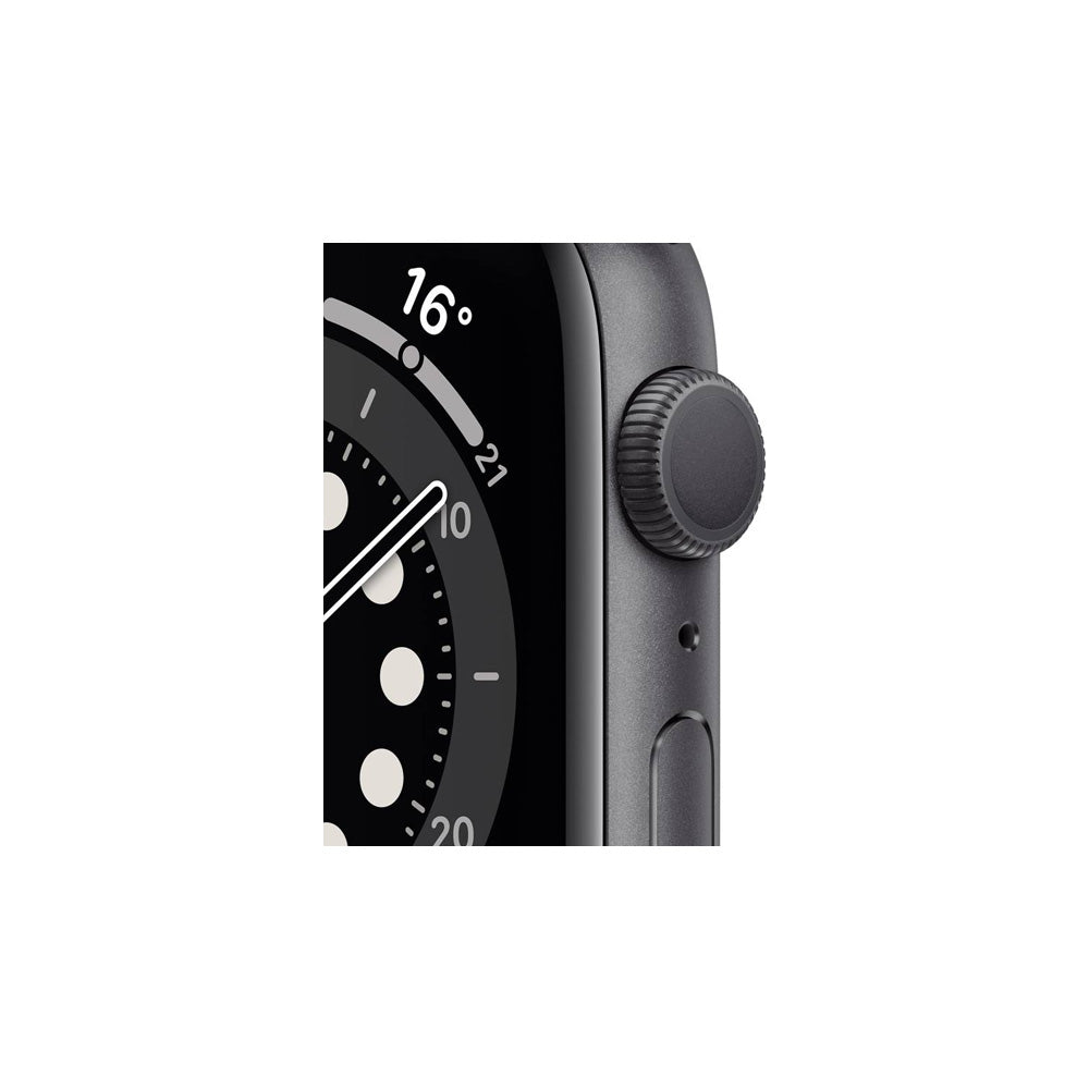 Apple Watch Series 6 (GPS, 44mm) - Space Grey Aluminium Case with Black Sport Band (Open Box)