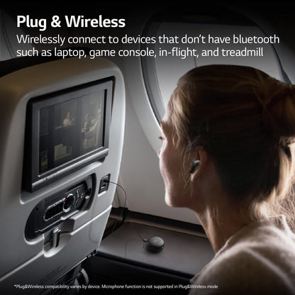 (Open Box Condition) LG Tone Free FP9 - Active Noise Cancelling (ANC) Bluetooth Truly Wireless in Ear Earbuds with Plug & Wireless Connection, UVnano Charging Case (90 Days Warranty) (Minor marks on case only!)