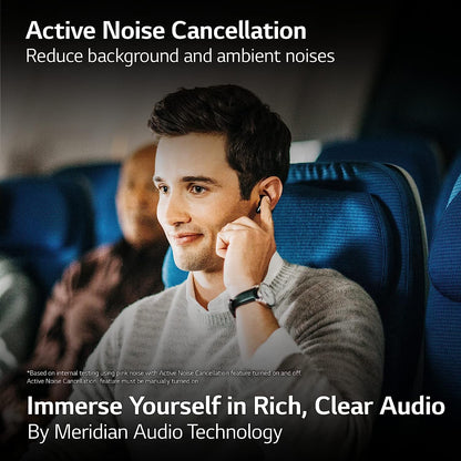 (Open Box Condition) LG Tone Free FP9 - Active Noise Cancelling (ANC) Bluetooth Truly Wireless in Ear Earbuds with Plug & Wireless Connection, UVnano Charging Case (90 Days Warranty) (Minor marks on case only!)