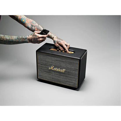 (Pre-Owned, Very Good) Marshall Woburn (Gen 1) Bluetooth Speaker System (Black) (90 Days Warranty)
