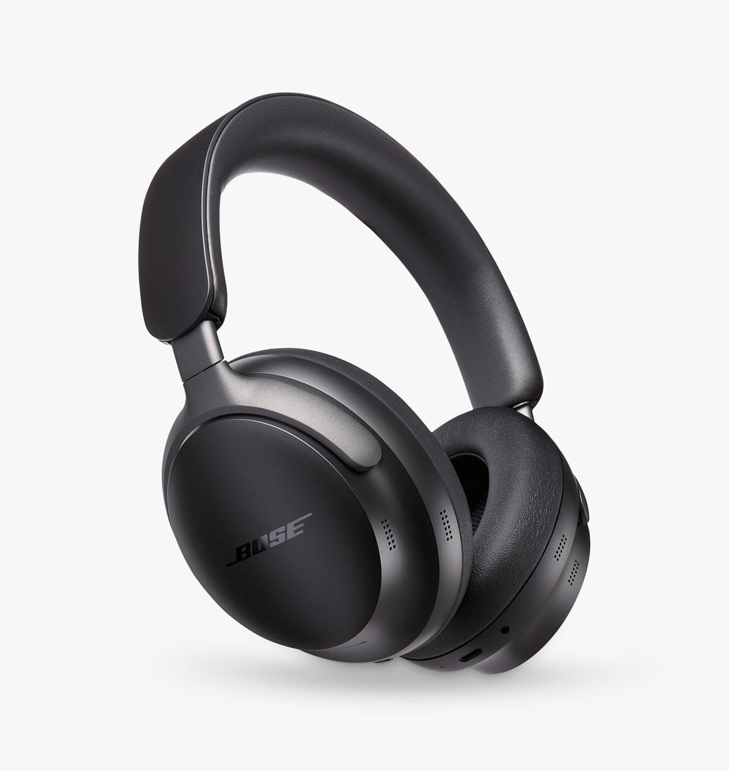 (Open Box) Bose New QuietComfort Ultra Wireless Noise Cancelling Headphones with Spatial Audio, Over-The-Ear Headphones with Mic, Up to 24 Hours of Battery Life, (Black) (6 Months Warranty)