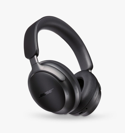 (Open Box) Bose New QuietComfort Ultra Wireless Noise Cancelling Headphones with Spatial Audio, Over-The-Ear Headphones with Mic, Up to 24 Hours of Battery Life, (Black) (6 Months Warranty)