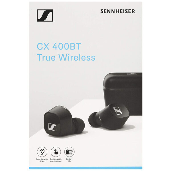 美品　SENNHEISER CX400TW1 BLACK Sennheiser CX 400BT True Wireless Earbuds (Black) - VSystem
