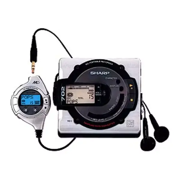 SHARP MDポータブルレコーダー MS701-S SHARP MD-MS701 Portable MD Player and Recorder, Music Player